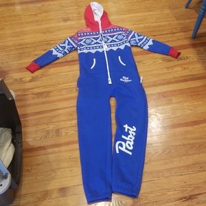 Pabst Blue Ribbon onesie